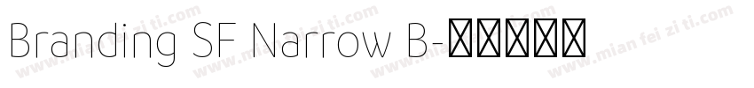Branding SF Narrow B字体转换